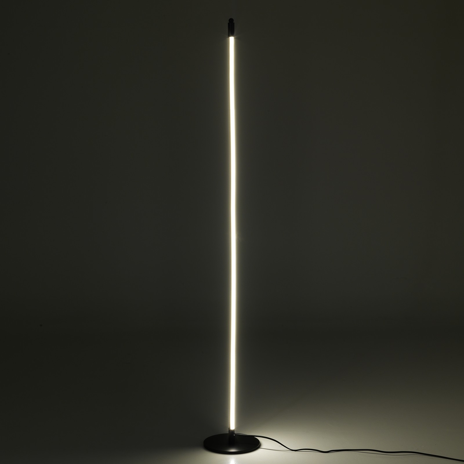 Lampada da terra LED Slim in Alluminio Nero opaco, d20 h150 cm