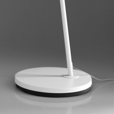 Lampada da terra King in Metallo Bianco opaco con paralume in Tessuto Bianco, 220x40 h210 cm