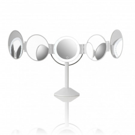Specchio da Tavolo con Ledsenza filo Touch Bianco opaco, 25x20.5xh46.5 cm