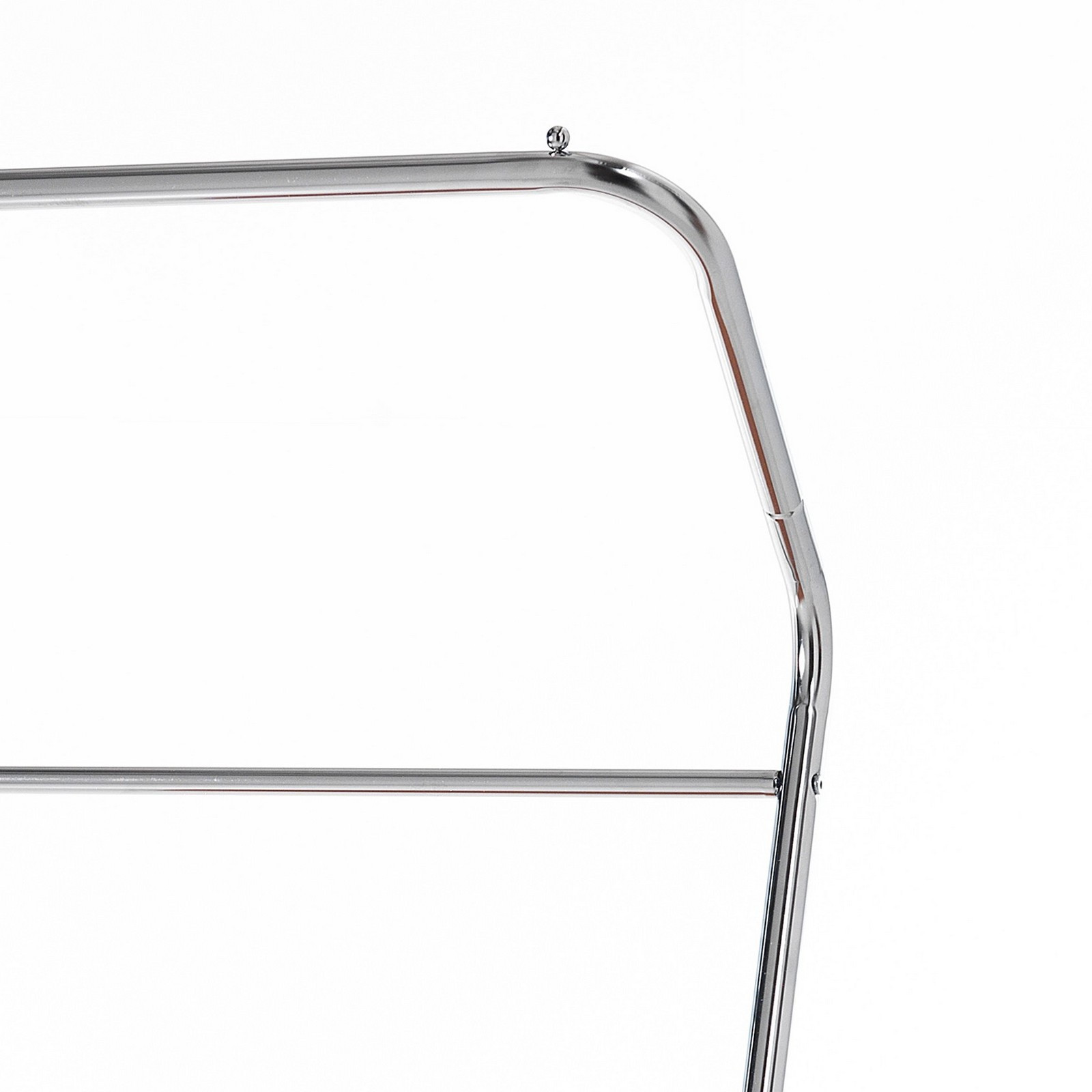 Stender / Porta Asciugamani in Metallo Bianco lucido / cromato e finitura Rovere, 80x48xh162 cm