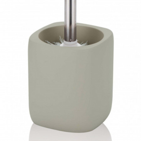 Portaspazzolino toilette KERAMIK in ceramica colore Tortora, 10x10 h12/38 cm