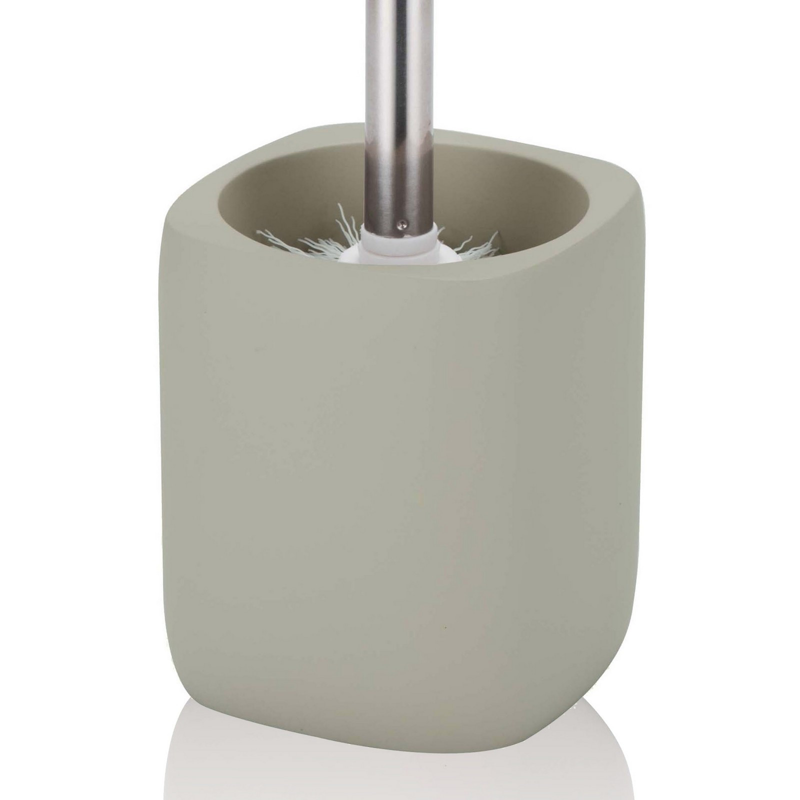 Portaspazzolino toilette KERAMIK in ceramica colore Tortora, 10x10 h12/38 cm