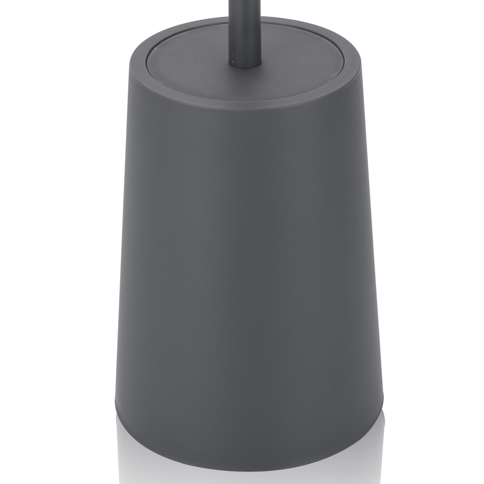 Portaspazzolino toilette GIOVI in ABS di colore Grigio, d13 h18/36.5 cm