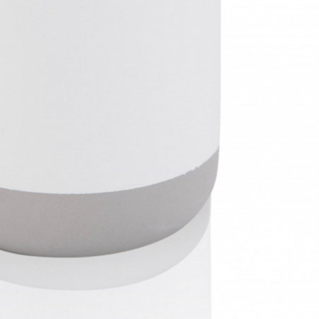 Bicchiere portaspazzolini RAUL in Poliresina Bianca, 6.7x6.7 h9.6 cm