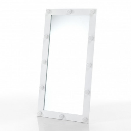 Specchiera da Terra / parete STAR laccato Bianco opaco, 60x120 cm