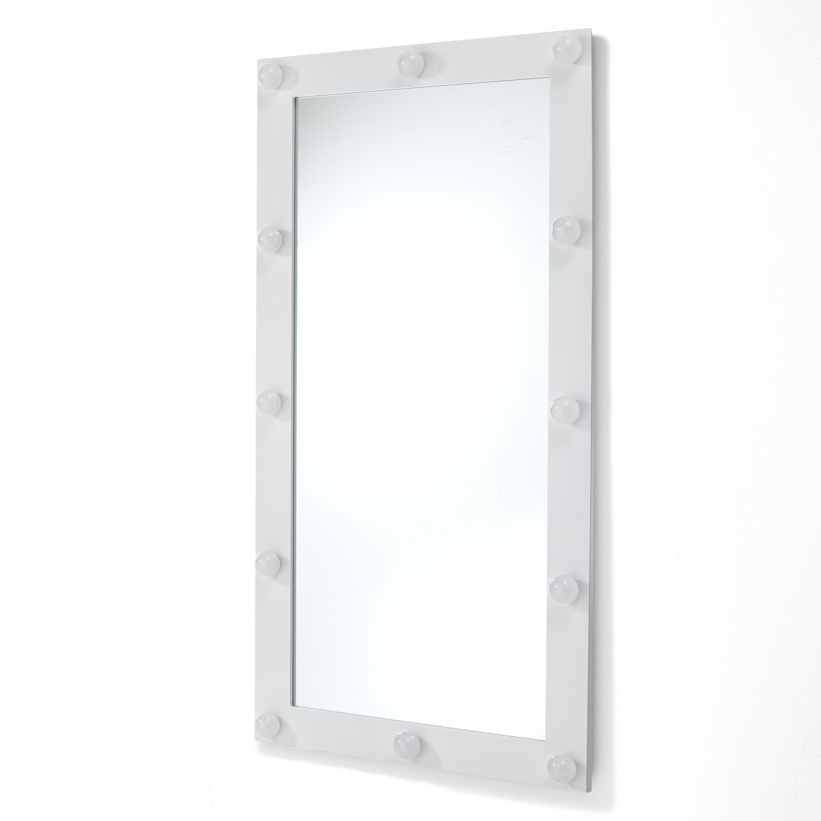 Specchiera da Terra / parete STAR laccato Bianco opaco, 60x120 cm