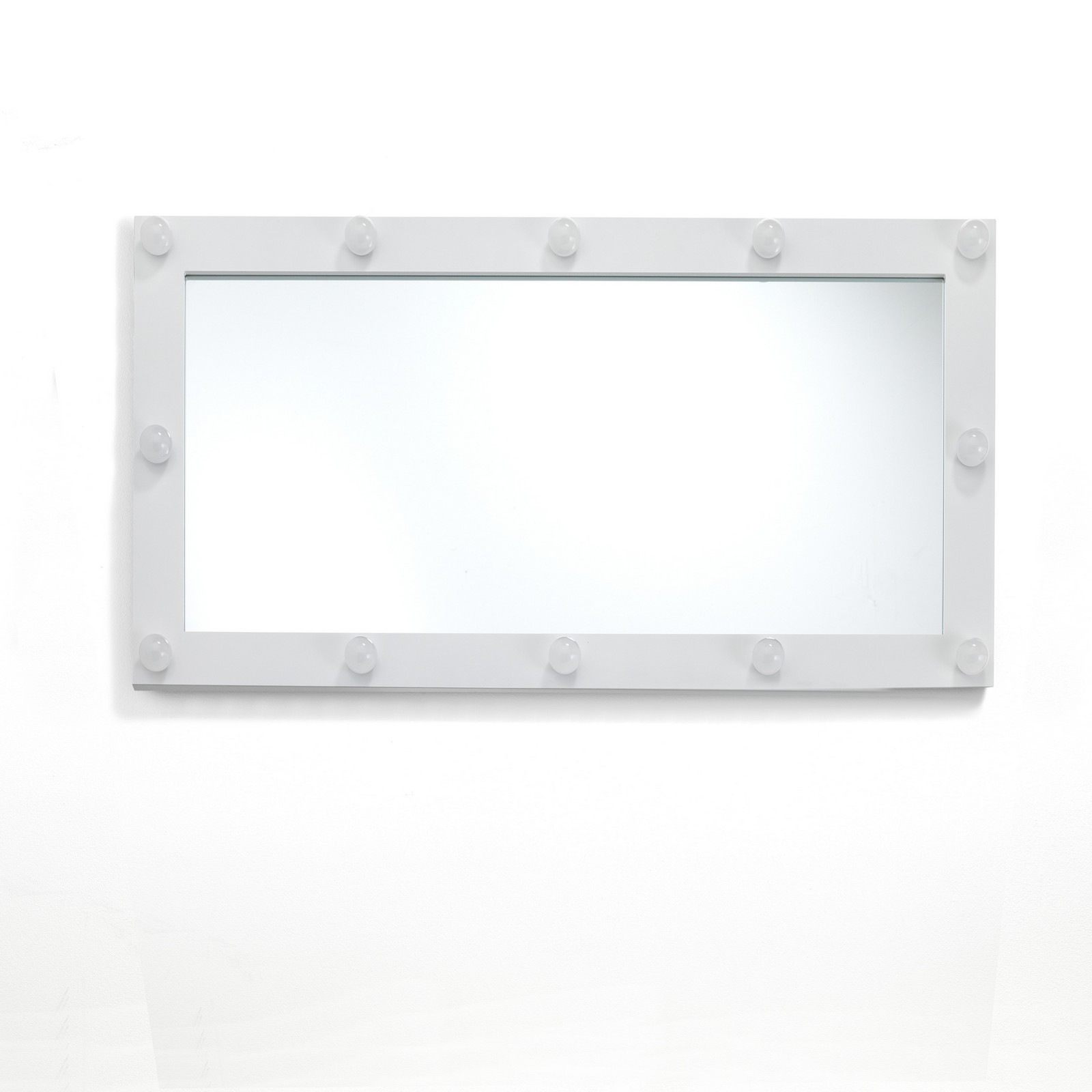 Specchiera da Terra / parete STAR laccato Bianco opaco, 60x120 cm