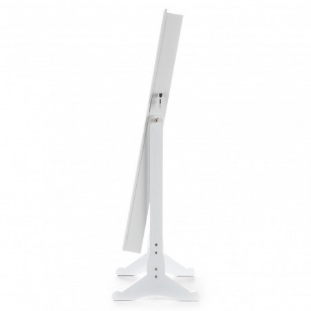 Specchiera VIP con contenitore laccata Bianco opaco, 40x152 cm