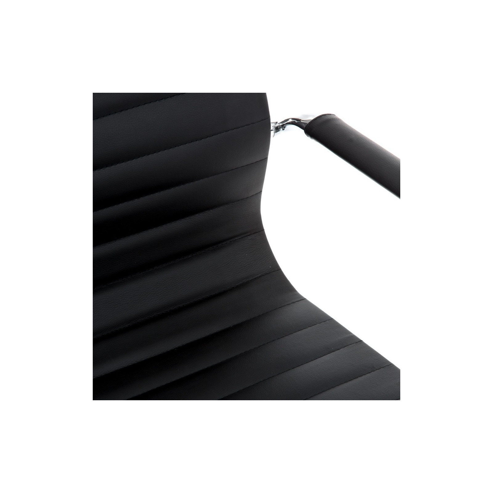 Sedia da ufficio regolabile e girevole KETTY SMALL in Pelle sintetica Nera con ruote, 56x63 h93/103 cm