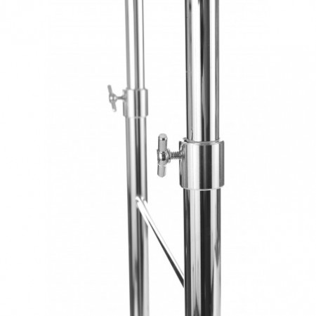 Stender Emma in Metallo Cromato con Ruote, 100x41xh108-184 cm