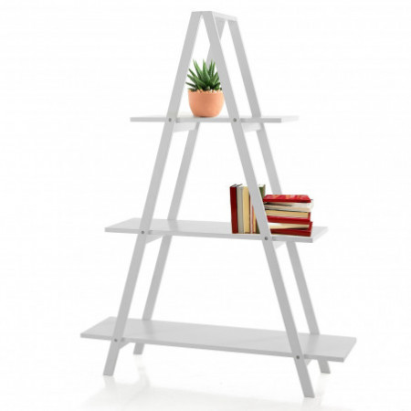 Libreria Pauline Laccata Bianco Opaco, 112x33.7xh150 cm