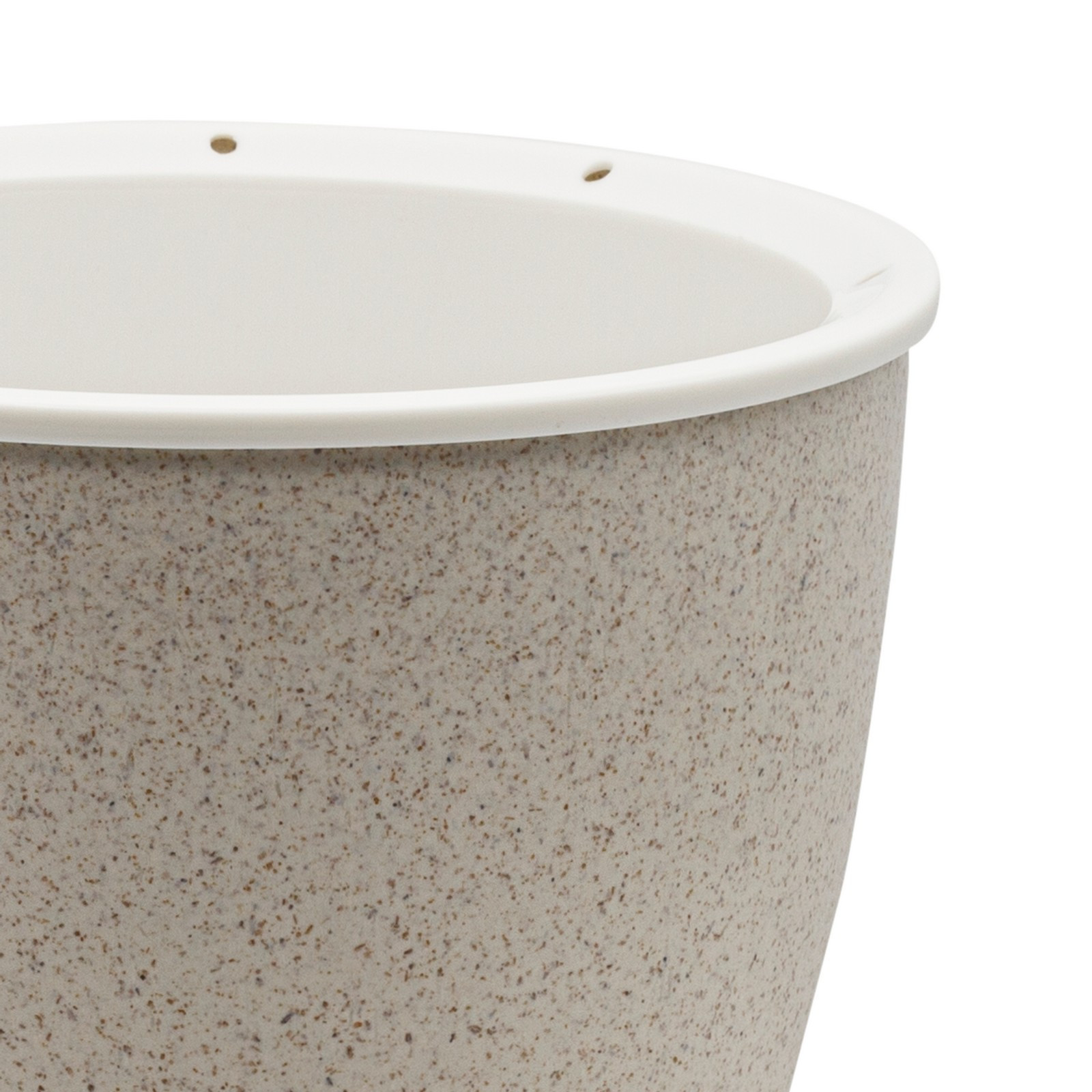 Vaso Autoinnaffiante per Esterno e Interno Petunia Beige, d17.3xh17 cm