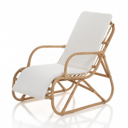 Poltroncina KHEO in rattan e cotone