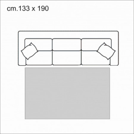Tappeto CAMO 190 cm 133 x 190