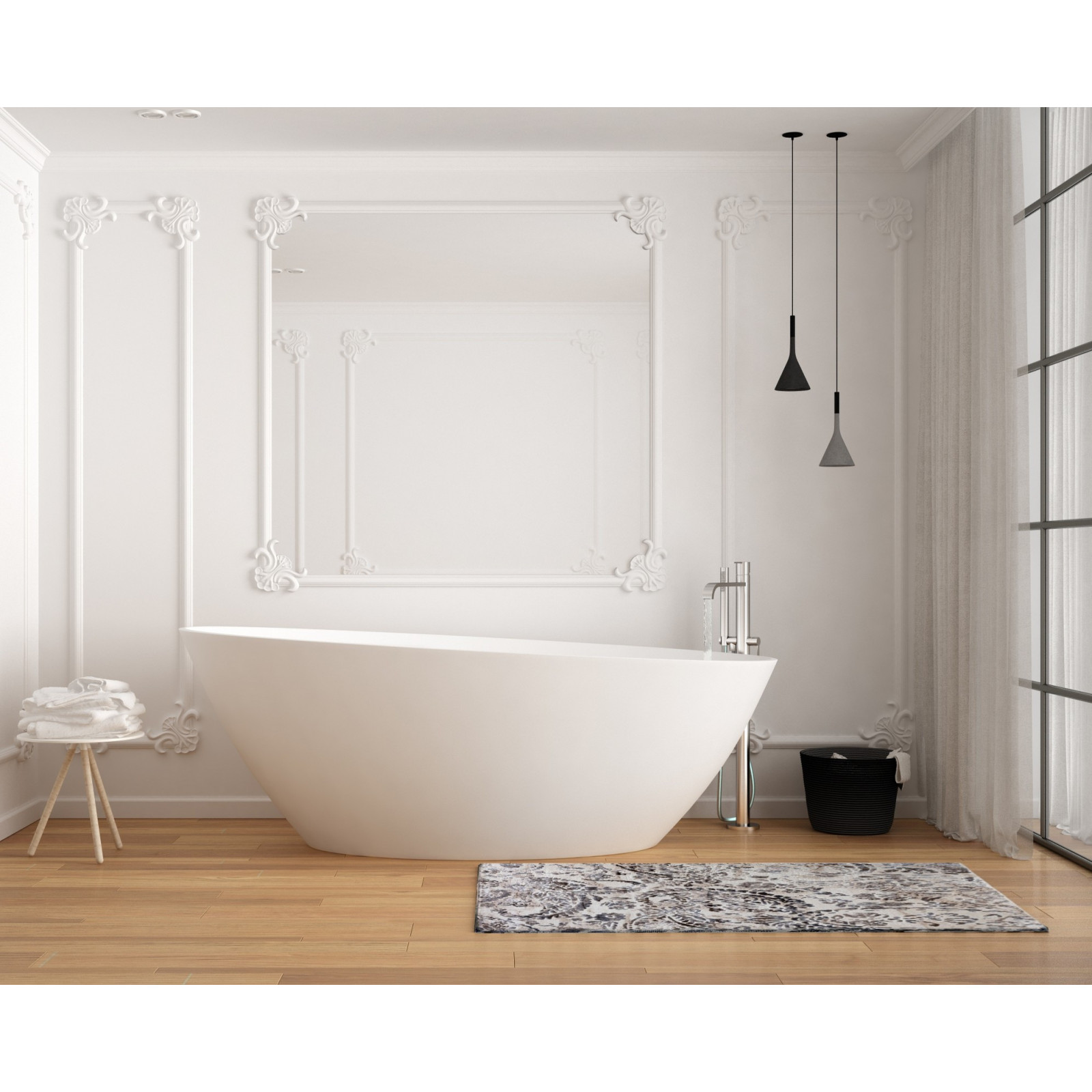 Tappeto bagno scendiletto GIGLIO 110 cm 60 x 110