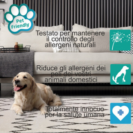Tappeto SOFT 230 BROWN cm 160 x 230 PET FRIENDLY riduce gli allergeni