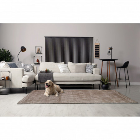 Tappeto SOFT 230 BROWN cm 160 x 230 PET FRIENDLY riduce gli allergeni
