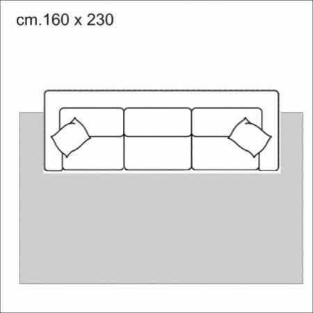 Tappeto SOFT 230 BROWN cm 160 x 230 PET FRIENDLY riduce gli allergeni
