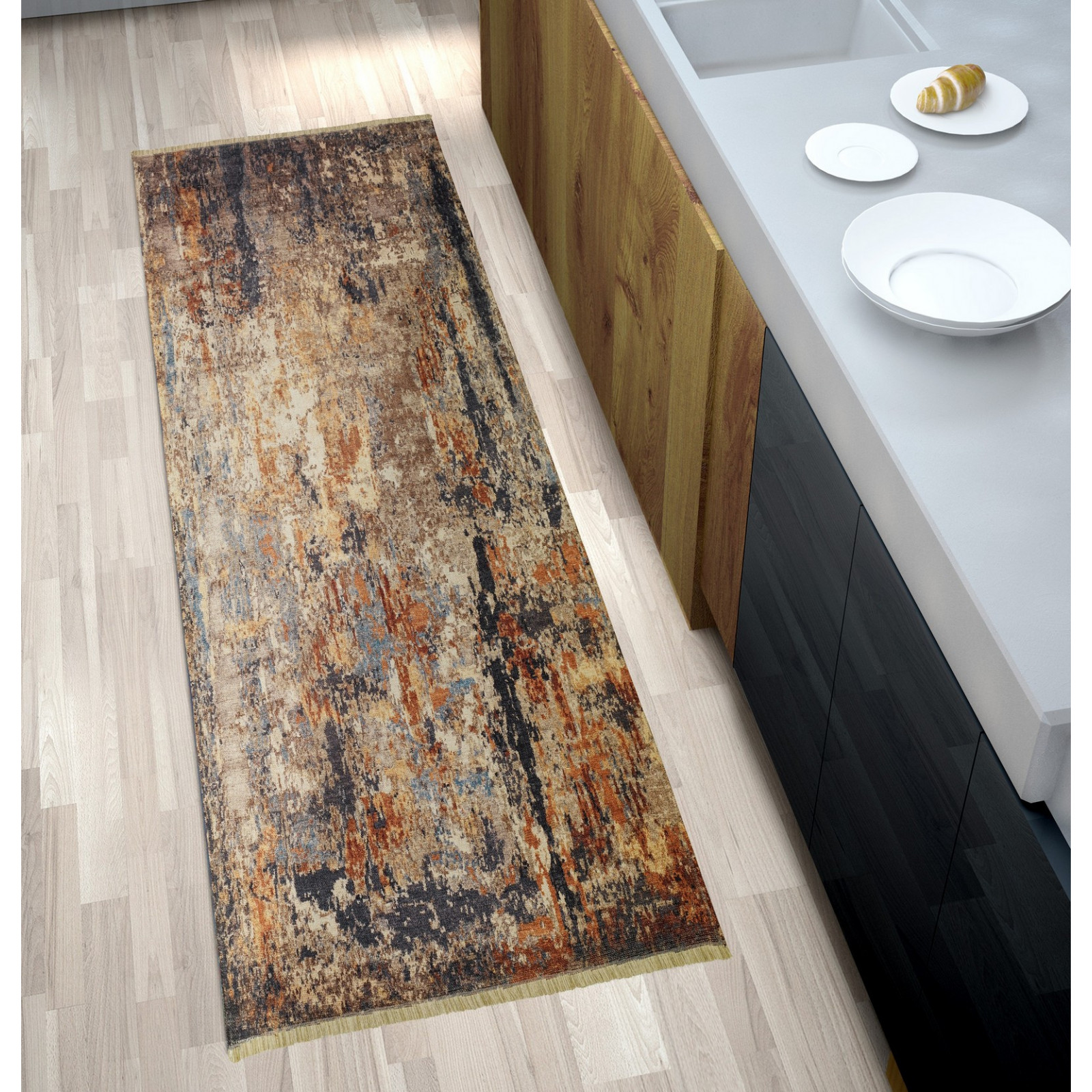 Tappeto corsia SRATOS 180 cm 57 x 180 anallergico antiacaro antiscivolo