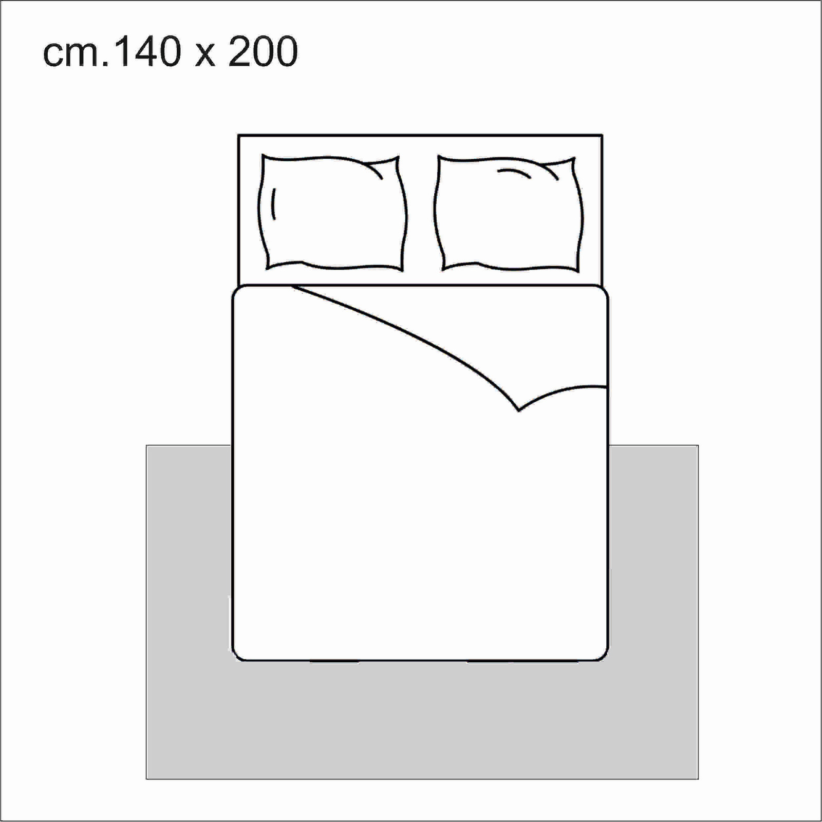 Tappeto DAMA 200 cm 140 x 200 anallergico antiacaro antiscivolo