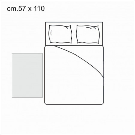 Tappeto bagno scendiletto STRIP 110 cm 57 x 110 anallergico antiacaro antiscivolo