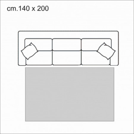 Tappeto corsia STRIP 180 cm 57 x 180 anallergico antiacaro antiscivolo
