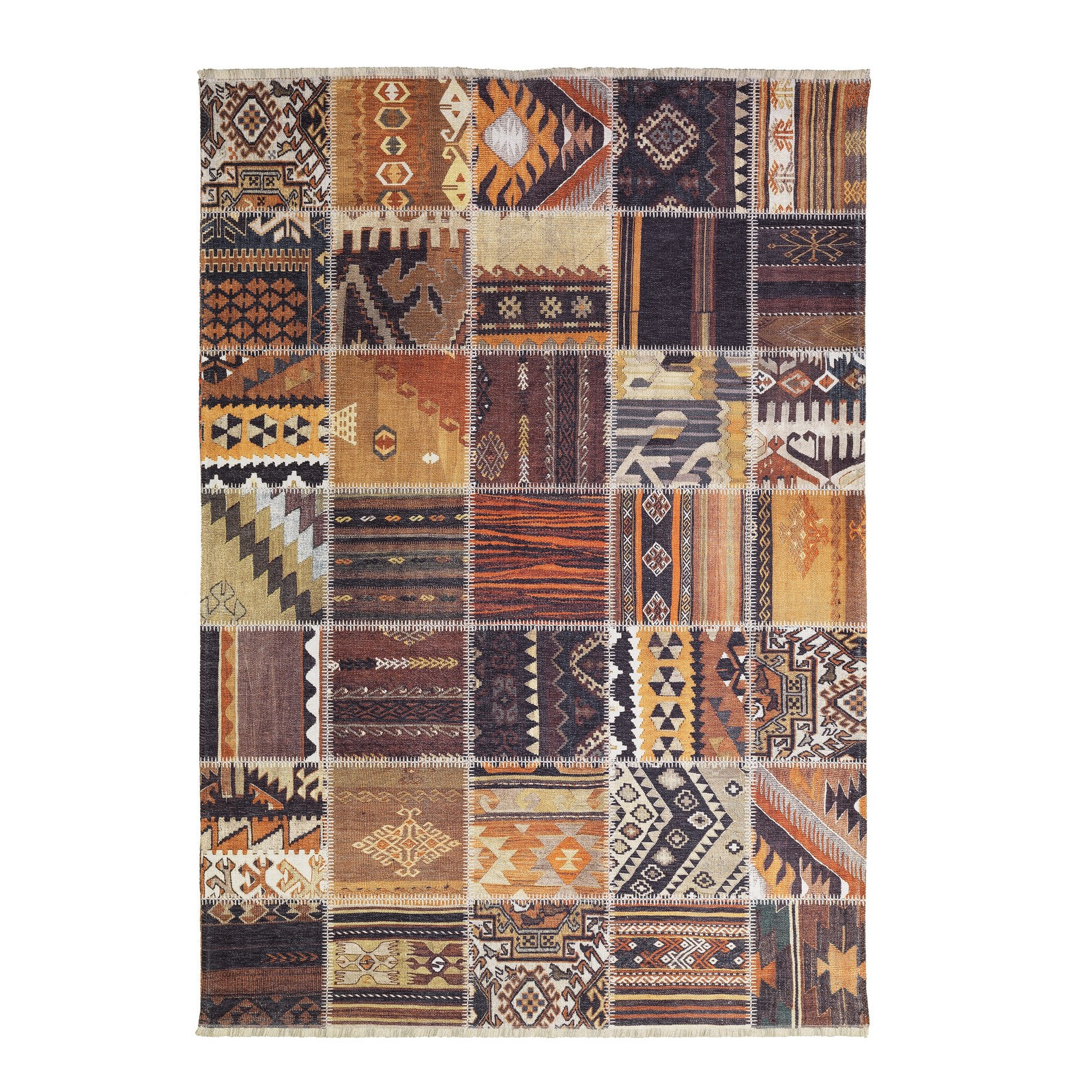 Tappeto GRID 200 BROWN cm.140 x 200 anallergico antiacaro antiscivolo