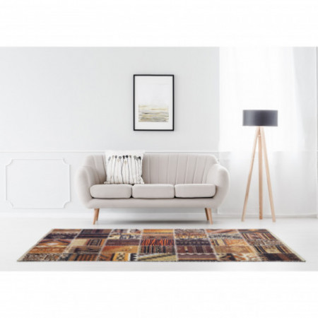 Tappeto GRID 200 BROWN cm 140 x 200 anallergico antiacaro antiscivolo