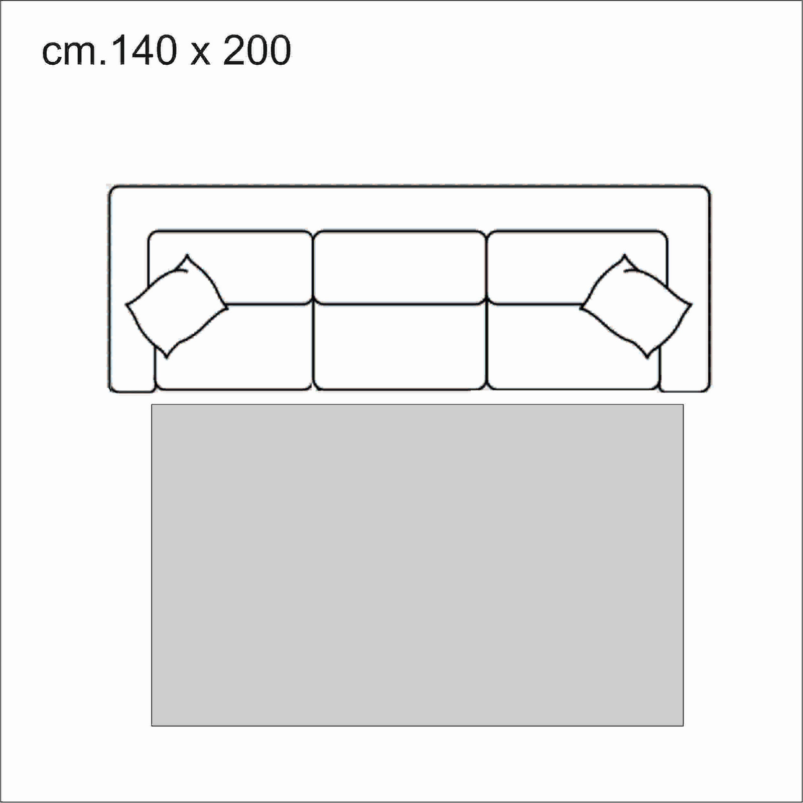 Tappeto GRID 200 BROWN cm 140 x 200 anallergico antiacaro antiscivolo