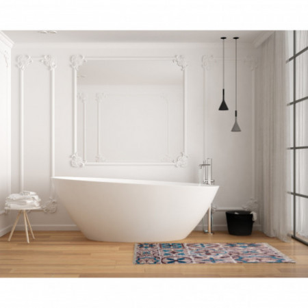 Tappeto bagno scendiletto MORK 110 cm 57 x 110 anallergico antiacaro antiscivolo