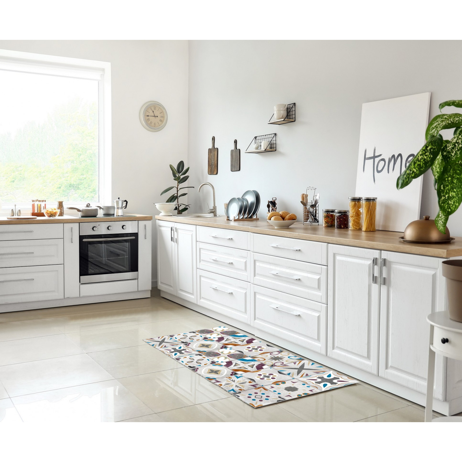 Tappeto LESTO B cm 50 x 100 pratico da pulire 100% vinile