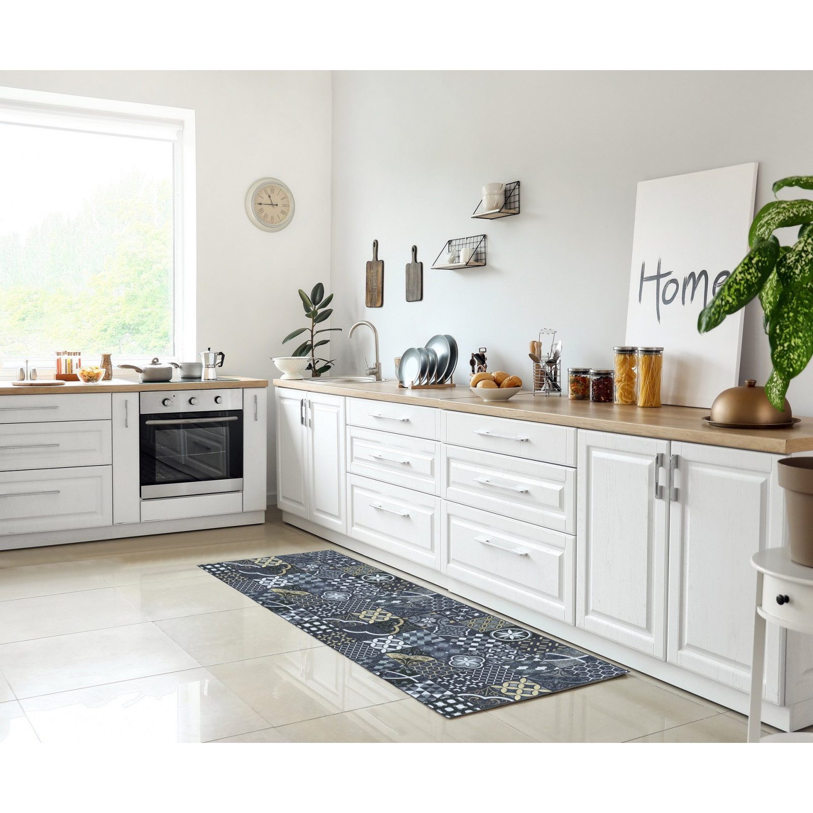 Tappeto corsia LESTO E cm 50 x 150 pratico da pulire 100% vinile