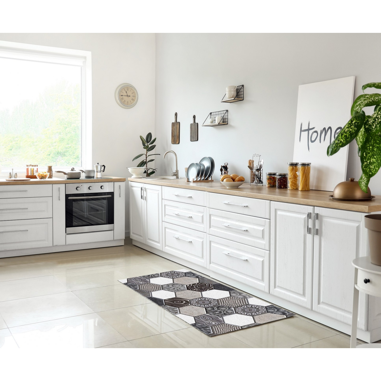 Tappeto LESTO F cm 50 x 100 pratico da pulire 100% vinile