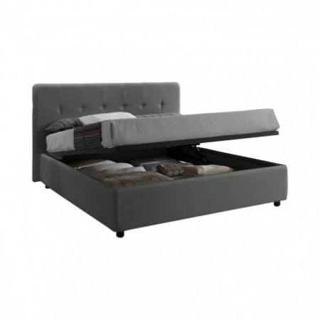 Letto Contenitore Matrimoniale ANITA 160 pelle sintetica Elefante box contenitore rete cm. L.160 P.190