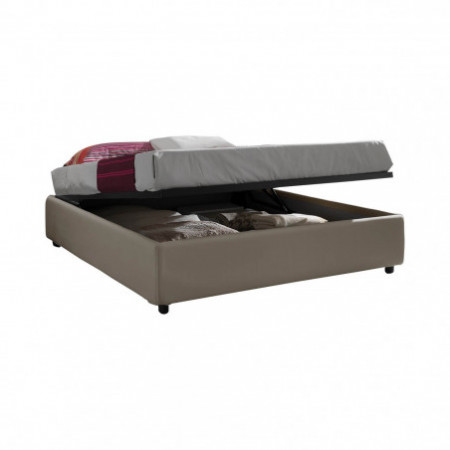 letto contenitore singolo SOMMIER ELEGANT 90 pelle sintetica Lavanda b