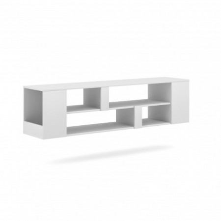 Mobile porta-tv SAKA GREY LED colore Bianco opaco cm.H.40 L.155 P.35