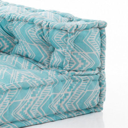 Elemento angolare OUTDOOR IKAT MINT tessuto waterproof cm. L.75 x P.75 x H.40