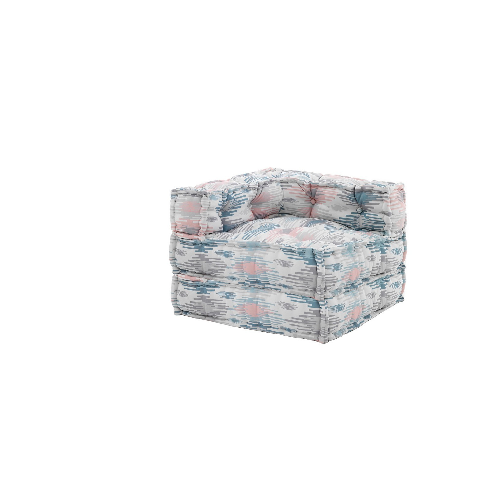 Poltrona/Chaise Longue  OUTDOOR PASTEL tessuto waterproof cm. L.75 P.75 H.60