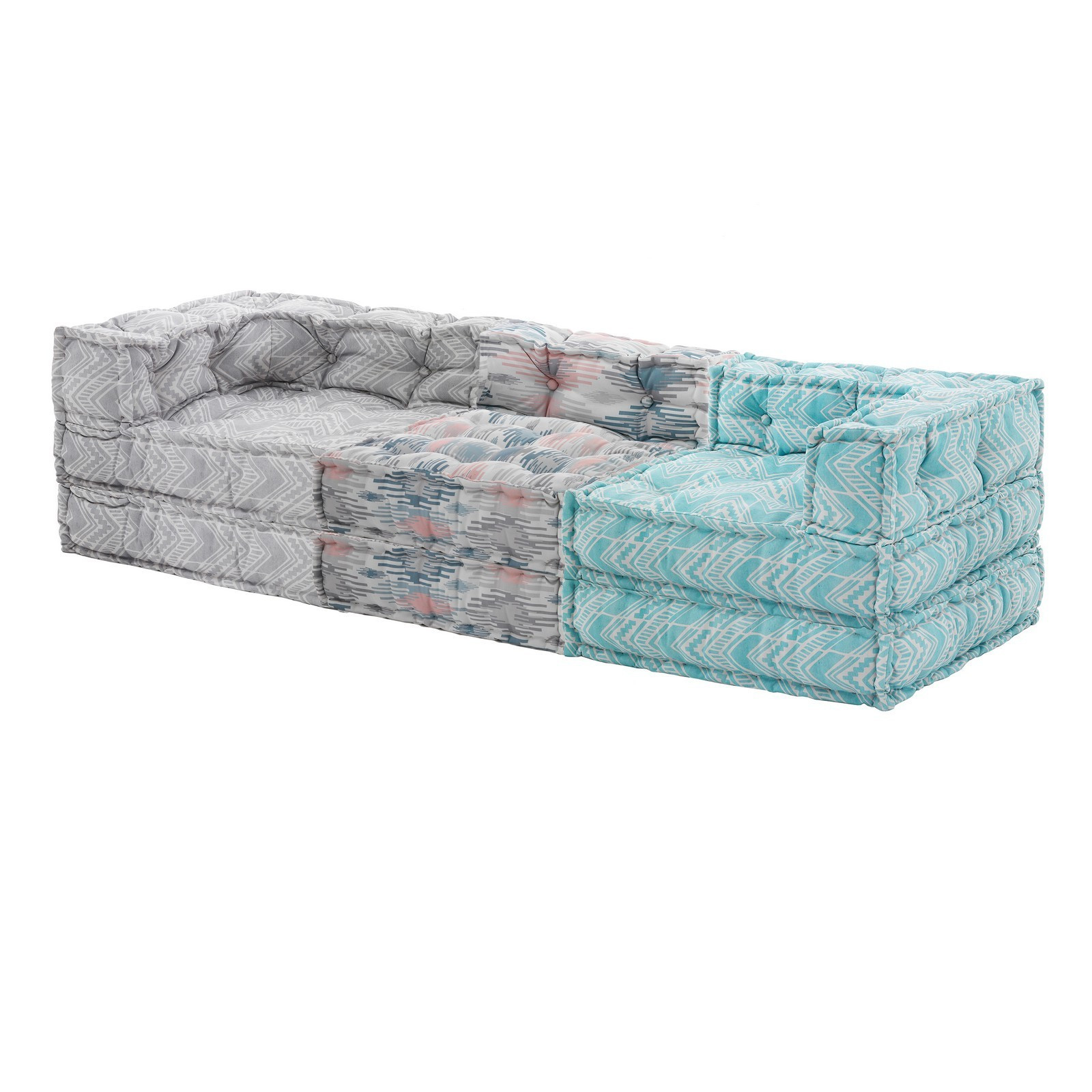 Divano 3 posti OUTDOOR MULTICOLOR tessuto waterproof cm. L. 225 P.75 H.60