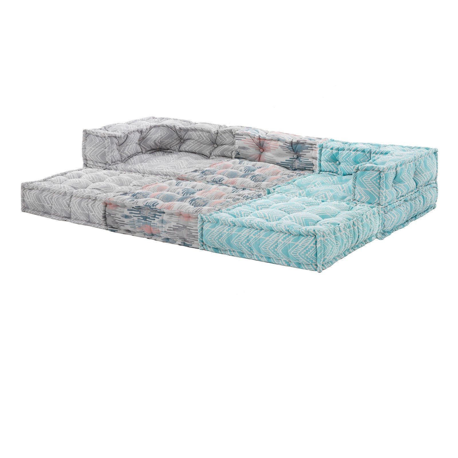 Divano 3 posti OUTDOOR MULTICOLOR tessuto waterproof cm. L. 225 P.75 H.60