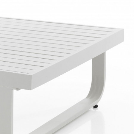 Divano 2 posti ARON OUTDOOR basamento alluminio tessuto waterproof cm. L.156 P.78 H.66
