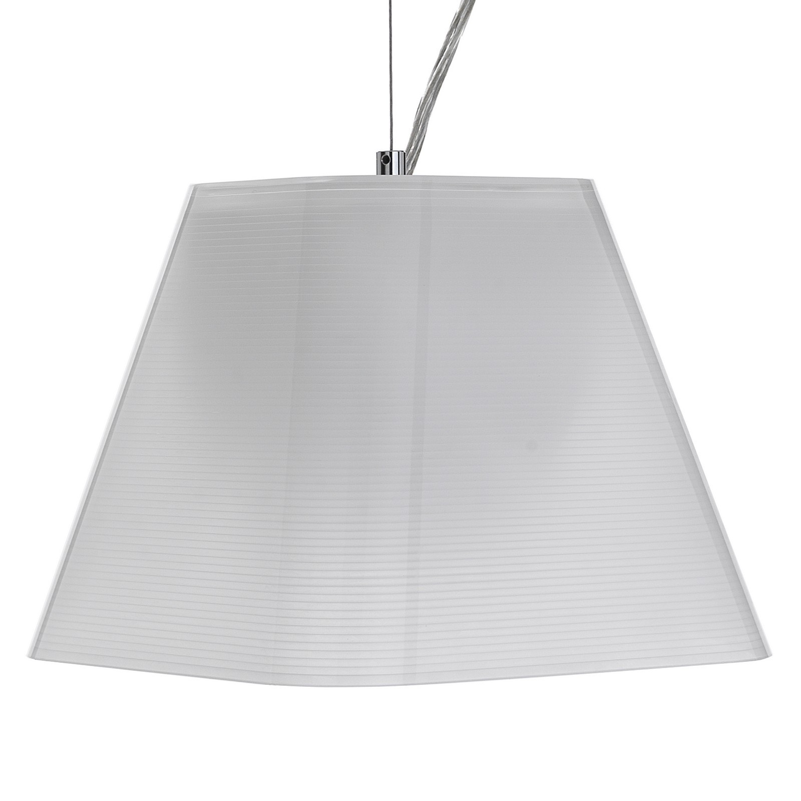 Lampadario OSLO In Acrilico trasparente e  vetro satinato cm 23