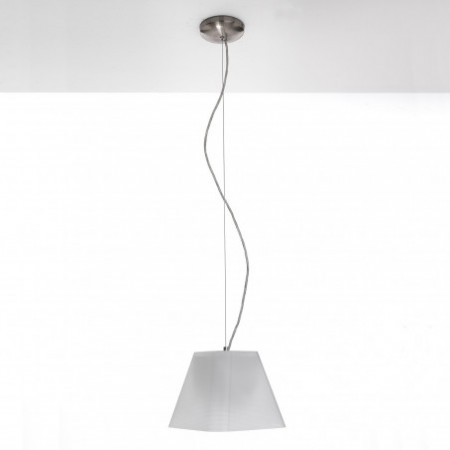 Lampadario Oslo in Acrilico Trasparente e Vetro Satinato, 23,5 23,5 H19 cm