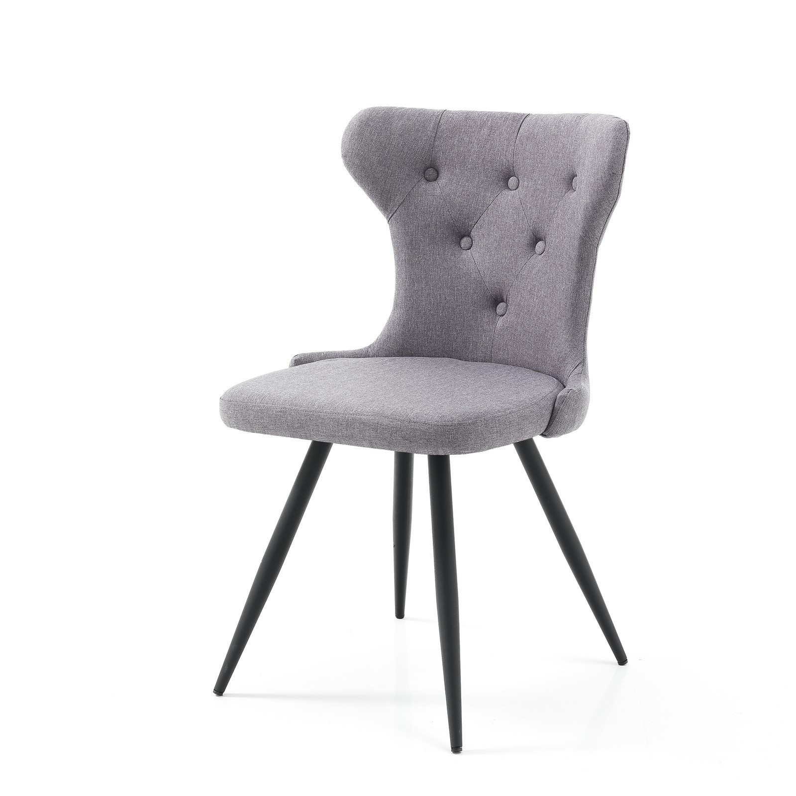 sedia TATIANA GREY in tessuto di colore Grigio cm. H87 L54 P55