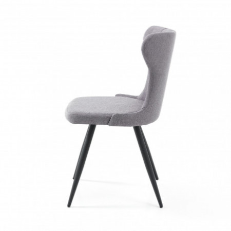 Sedia Tatiana Grey in Tessuto di colore Grigio, H87 L54 P55 cm