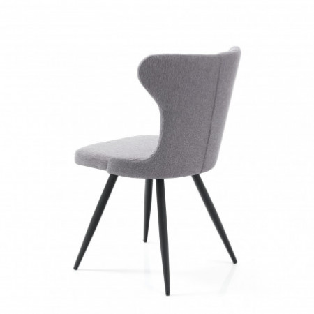 Sedia Tatiana Grey in Tessuto di colore Grigio, H87 L54 P55 cm