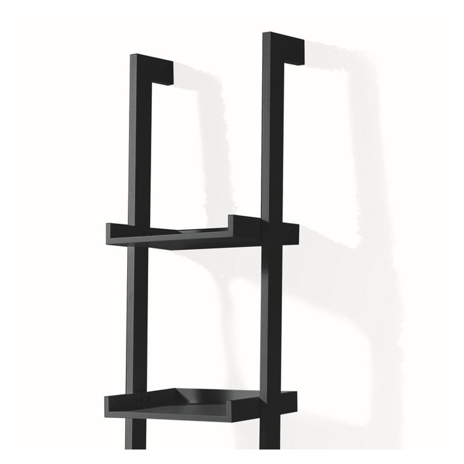 Libreria Monika Black Laccata Nero Opaco, 36.5x34xh180 cm