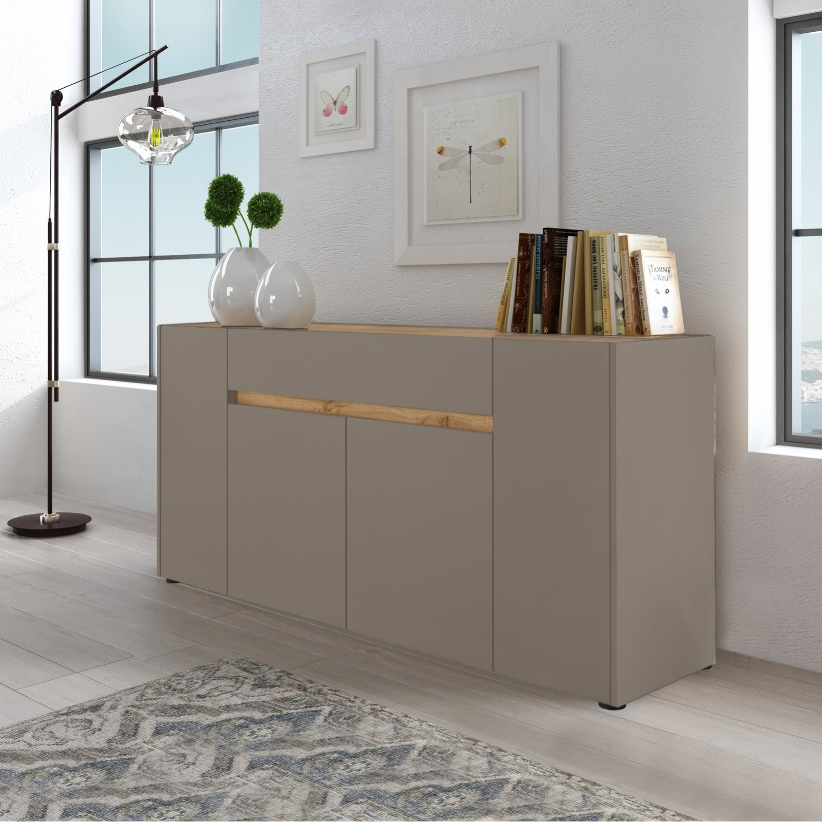 Credenza moderna tortora