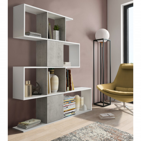 Mensola libreria scaffale da parete muro set industrial vero legno